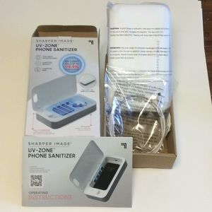 Sharper Image UV-Zone Phone Sanitizer New Unopened